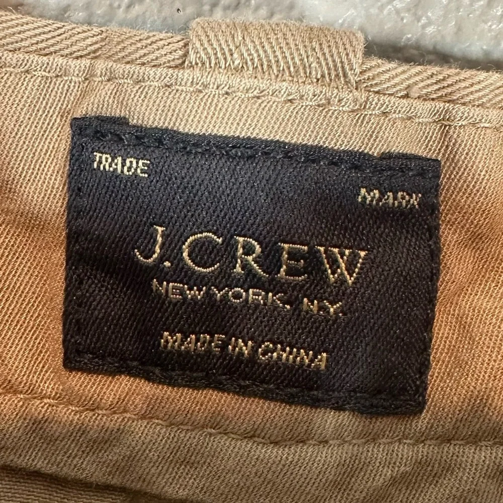 J.CREW Men's 33 Tan Flat Front Chino Shorts 9
